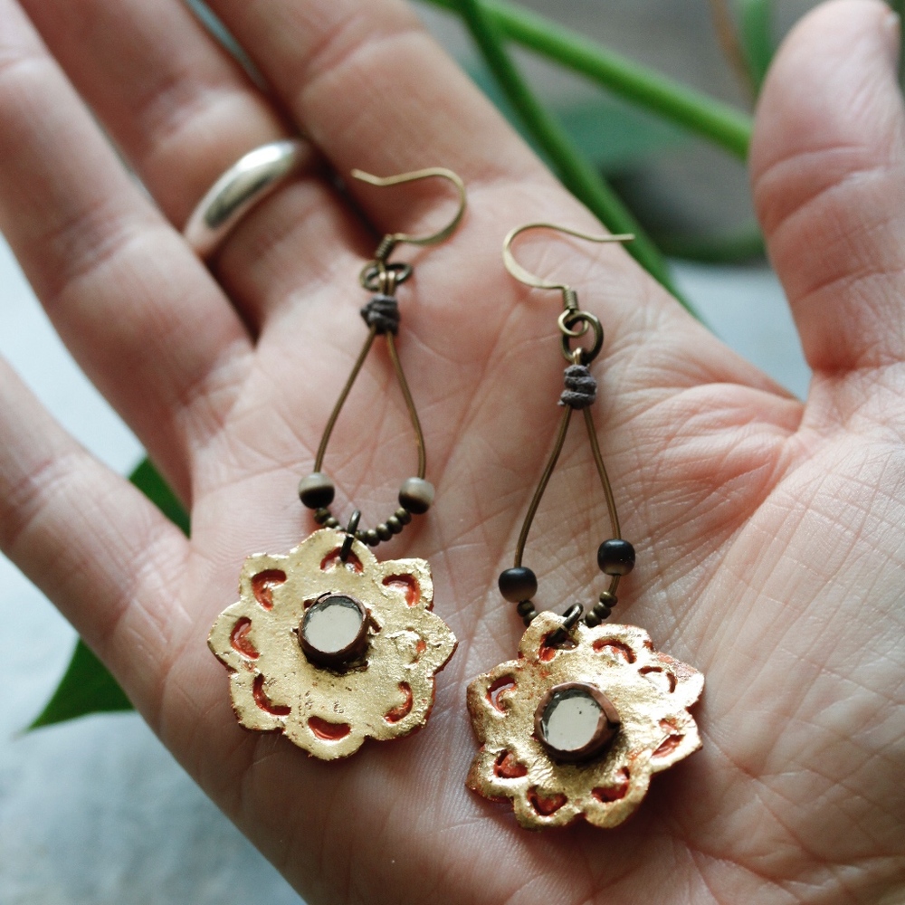 Handmade Vintage Earrings - Picture 6 of 7